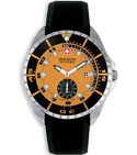 Swiss Military Hanowa Men's Orange Sealander Rubber Band Dive Watch